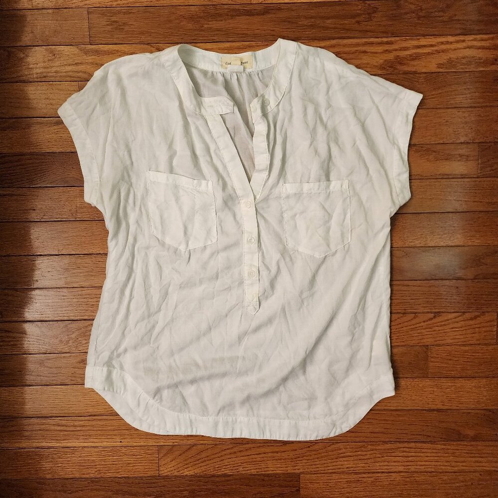 Cloth And Stone Cream Short Sleeve Top